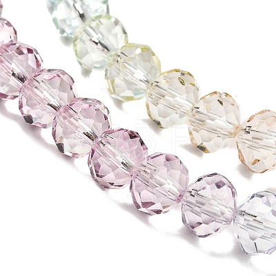 Transparent Painted Glass Beads Strands X1-DGLA-A034-T8mm-A15-1