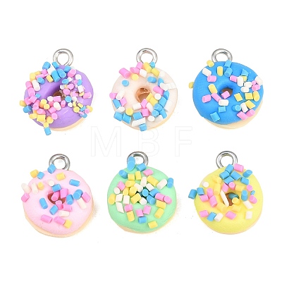Opaque Resin Pendants RESI-D025-01P-1