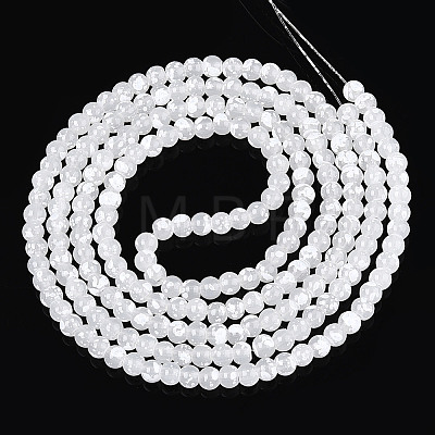 Baking Paint Glass Beads Strands DGLA-N015-4mm-01-1