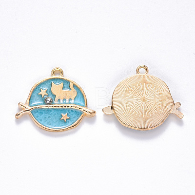 Alloy Enamel Pendants ENAM-N054-017C-1