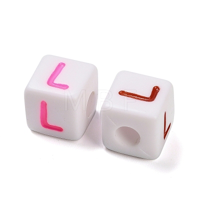 Opaque Acrylic Beads OACR-I022-01L-1