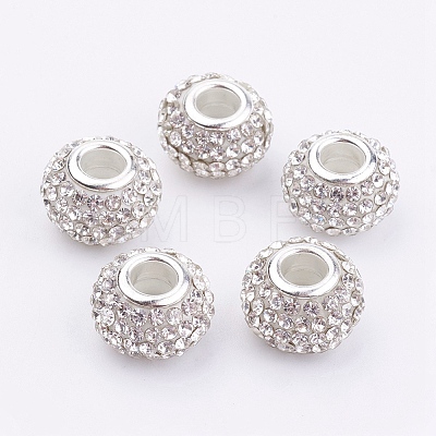 Grade A Rhinestone European Beads LS-CPDL-H001-7-1