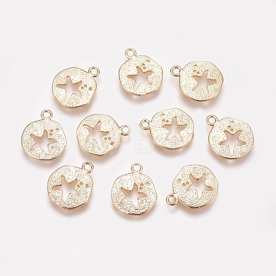 Brass Charms X-KK-T020-87G-1