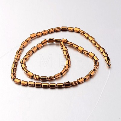 Electroplate Non-magnetic Synthetic Hematite Bead Strands G-F300-01B-08-1