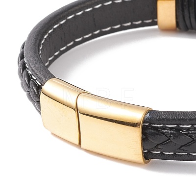 Leather Cord Bracelets BJEW-E345-09G-1