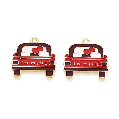 Valentine's Day Alloy Enamel Pendants ENAM-T023-24A-1