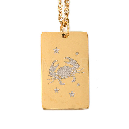 Golden 202 Stainless Steel Constellation Pendants Necklaces LS-NJEW-K380-02G-03-1