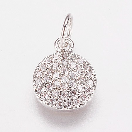 Brass Cubic Zirconia Pendants LS-ZIRC-K070-21P-1