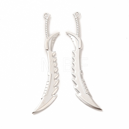 Rack Plating Alloy Big Pendants PALLOY-E025-35P-1
