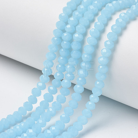 Glass Beads Strands EGLA-A034-J8mm-D04-1