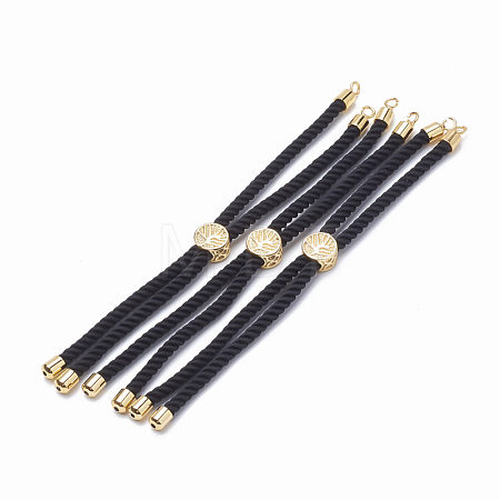 Nylon Twisted Cord Bracelet Making MAK-T003-01G-1