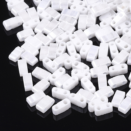 2-Hole Opaque Glass Seed Beads SEED-S023-06-1