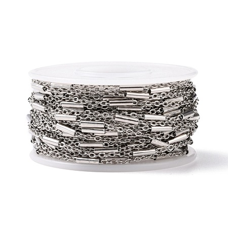 Tarnish Resistant Handmade 304 Stainless Steel Cable Chains CHS-G003-11P-A-1