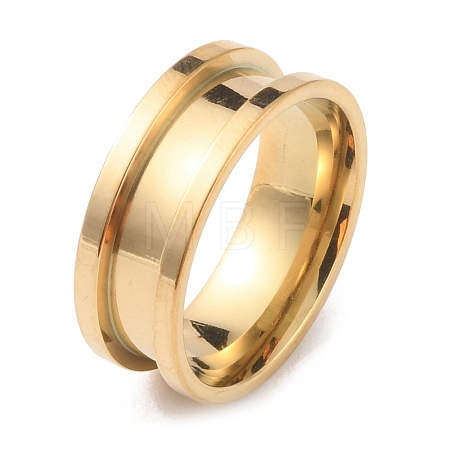 201 Stainless Steel Grooved Finger Ring RJEW-WH0004-32D-G-1