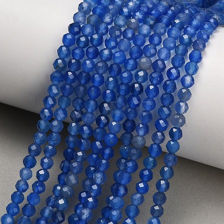Natural Blue Chalcedony Beads Strands GG-NH0004-A01-01C-1