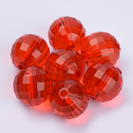 Transparent Acrylic Beads X-TACR-Q254-8mm-V12-1
