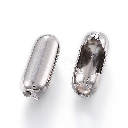 Tarnish Resistant 304 Stainless Steel Ball Chain Connectors STAS-K121-01-S-1