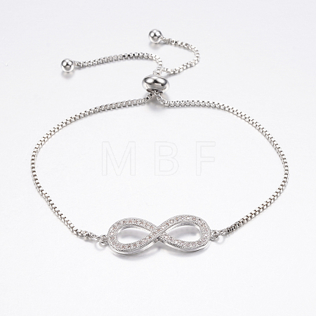 Adjustable Brass Bolo Bracelets BJEW-P200-05P-1