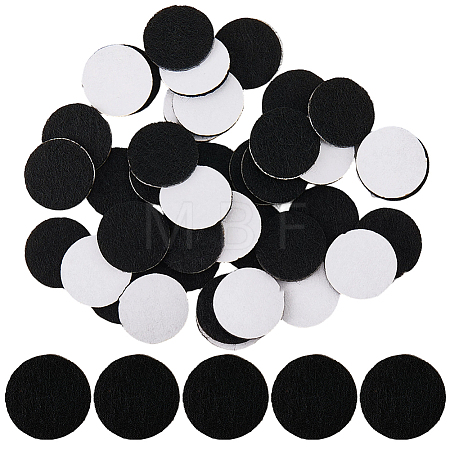 150Pcs Self-adhesive Felt Round Sheet DIY-CP0013-91A-1