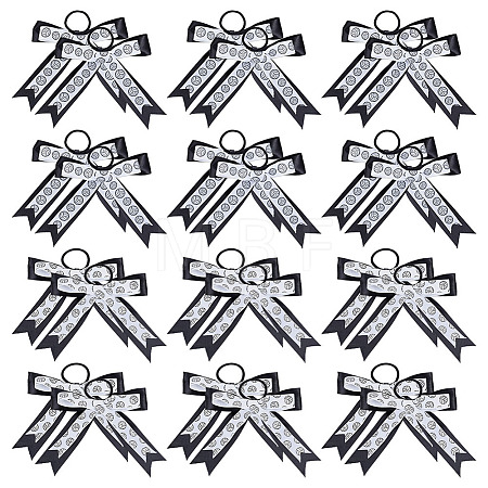 24Pcs 12 Style Polyester Hair Ties OHAR-PH00011-1