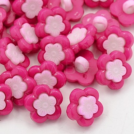 Acrylic Shank Buttons BUTT-E089-05-1