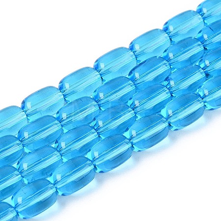 Transparent Glass Beads Strands GLAA-T028-14T-A02-1