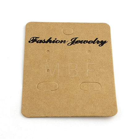 Rectangle Shape Cardboard Earring Display Cards X-CDIS-Q001-41-1