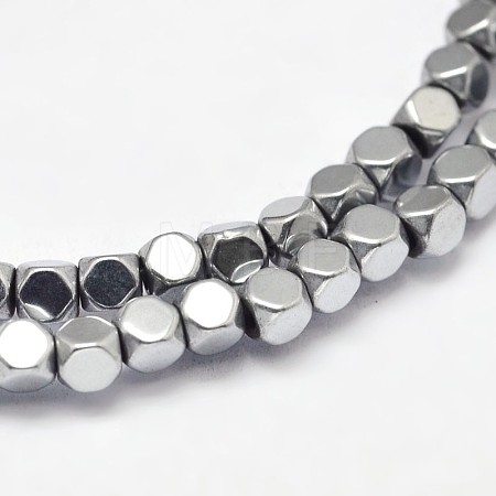 Electroplate Non-magnetic Synthetic Hematite Beads Strands G-I175-09B-1