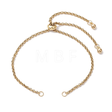 304 Stainless Steel Rolo Chain Slider Bracelet Makings AJEW-JB01254-01-1