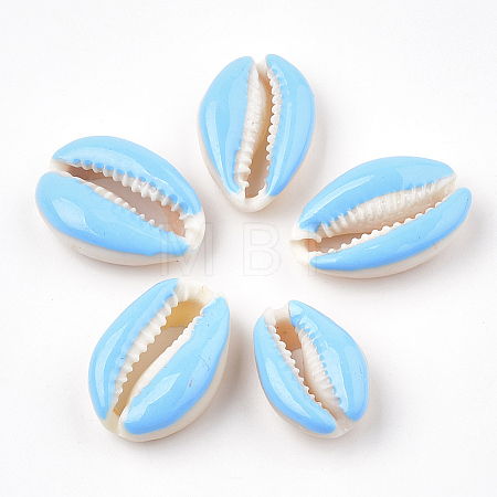 Natural Cowrie Shell Beads X-SHEL-S274-04B-1
