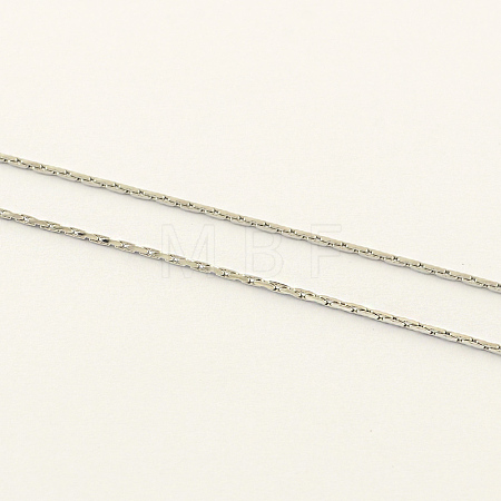 Non-Tarnish 3.28 Feet 304 Stainless Steel Boston Chain X-CHS-R007-0.8mm-1