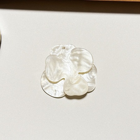 3D Flower Acrylic Pendants OACR-H116-09B-1