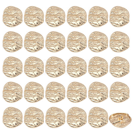 30Pcs 1-Hole Alloy Shank Buttons FIND-CA0011-66A-1