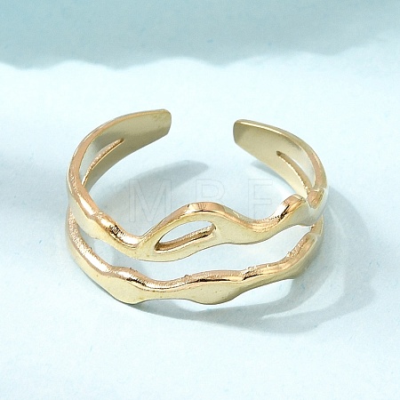 304 Stainless Steel Cuff Open Rings SA-CBA5136-02G-1