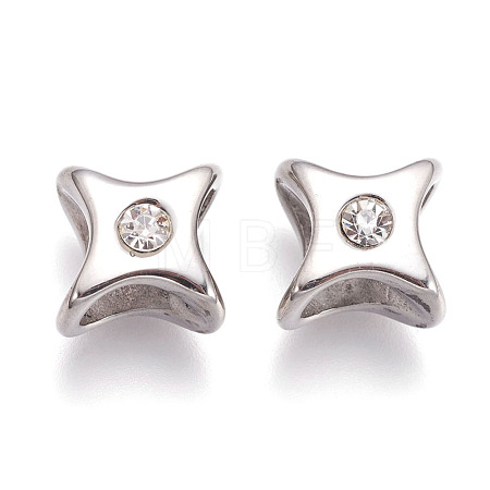 304 Stainless Steel Slide Charms STAS-O101-63P-1