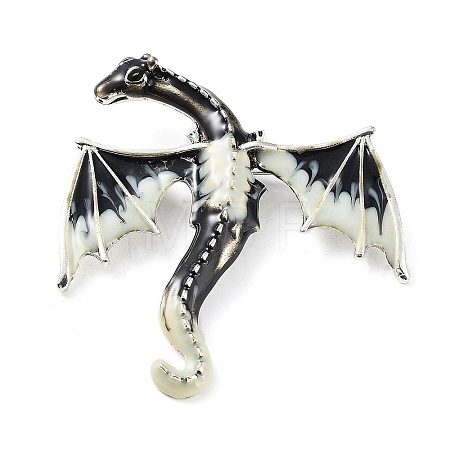 Dragon Alloy Brooch JEWB-K018-13AS-03-1