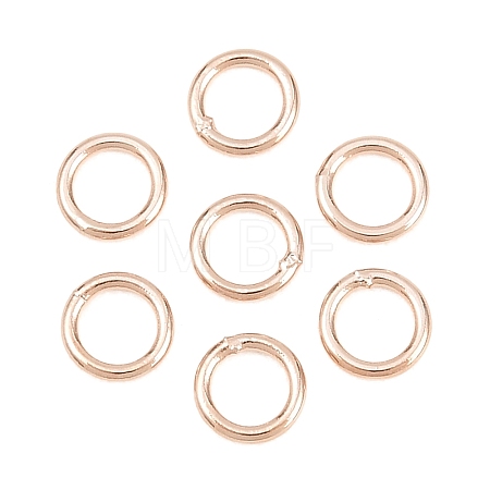 Brass Closed Jump Rings KK-D257-01RG-03-1