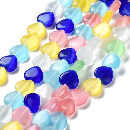Cat Eye Glass Bead Strands CE-R010-11-1