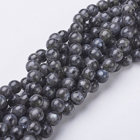 Natural Labradorite Beads Strand X-GSR8mmC128-1