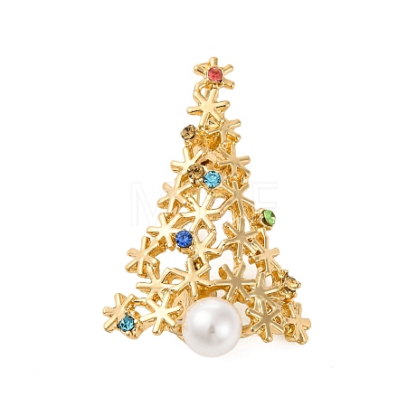 Rhinestone Alloy Brooches JEWB-M047-02G-07-1