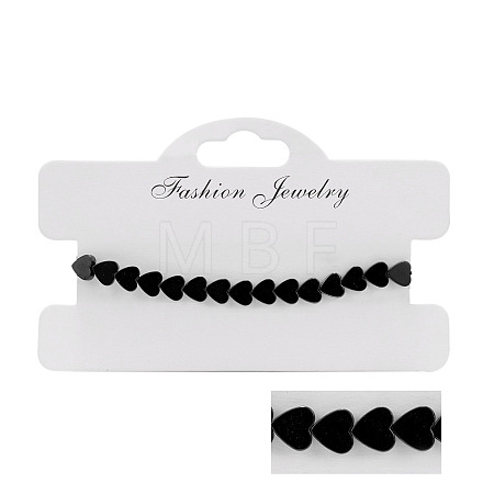 Natural Non-magnetism Hematite Bradided Bead Bracelets for Women Men ZJ6081-3-1