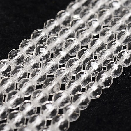 Natural Quartz Crystal Beads Strands X-G-D840-11-4mm-1