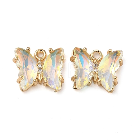 Brass with Glass Pendants FIND-Z020-02K-1