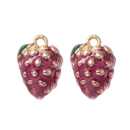 2Pcs Brass Enamel Charms KK-YW0001-84-1