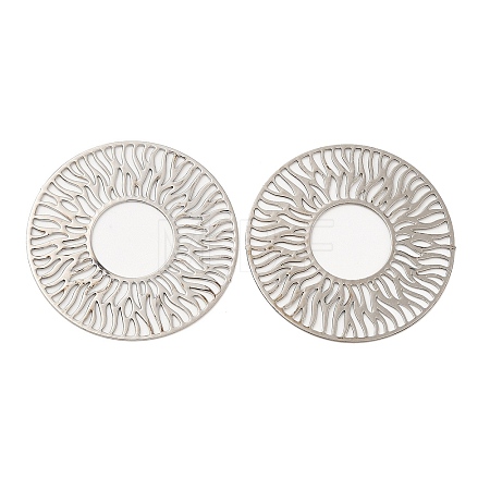 Long-Lasting Plated Brass Filigree Joiners KK-K336-07P-1