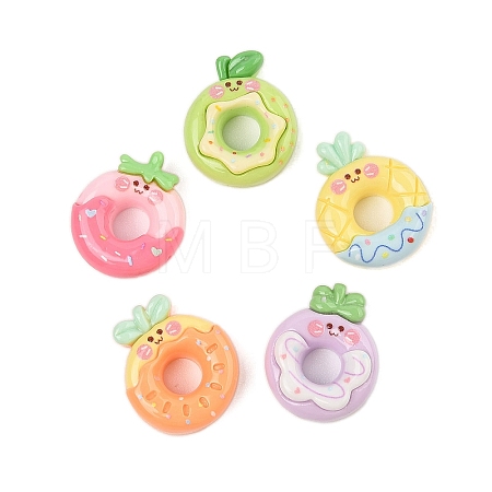 Opaque Resin Fruit Cabochons CRES-M037-20-1