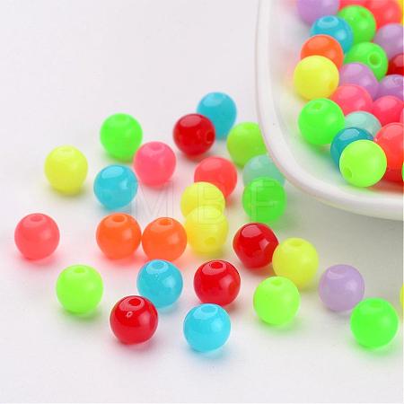 Fluorescent Acrylic Beads X-MACR-R517-6mm-M-1