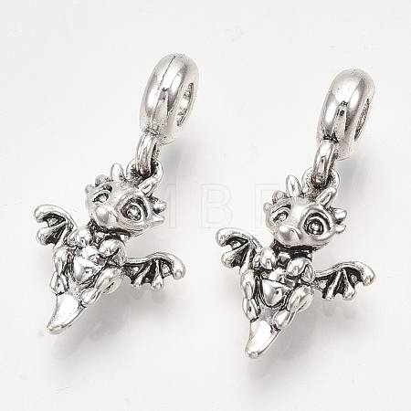 Alloy European Dangle Charms MPDL-S067-024AS-1