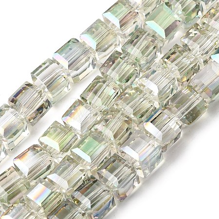 Electorplated Glass Beads EGLA-E006-3A-1