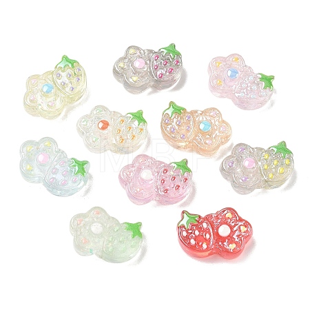 Plastic Enamel Beads KY-F025-04-1